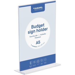 EUROPEL Tischaufsteller Budget DIN A5 gerade