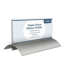 EUROPEL Tisch-Namenschild 105 x 297 mm Aluminiumsockel