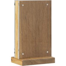 EUROPEL Tischaufsteller Deluxe DIN A5 hoch Holzsockel