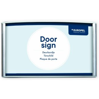 EUROPEL Türschild 210 x 80 mm silber