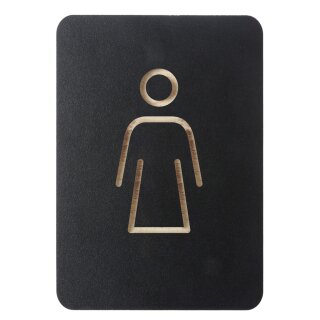 EUROPEL Piktogramm "WC Damen" schwarz