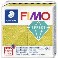 FIMO EFFECT Modelliermasse ofenhärtend gold-glitter...