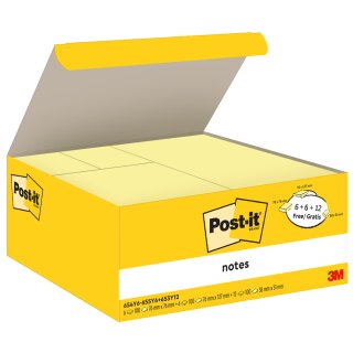 Post-it Notes Haftnotizen Vorteilspack gelb