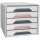 CEP Schubladenbox Smoove Mineral 5 Schübe puderrosa