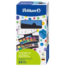 Pelikan Deckfarbkasten ProColor 735 24 Farben schwarz / blau