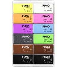 FIMO Modelliermasse-Set "neon" 12er Set