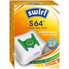 swirl Staubsaugerbeutel S 64 mit MicroporPlus-Filter
