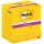 Post-it Super Sticky Notes Haftnotizen 127 x 76 mm gelb 12 Blöcke á 90 Blatt