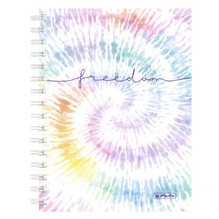 herlitz Spiralbuch New Batik "Freedom" DIN A5 kariert 100 Blatt