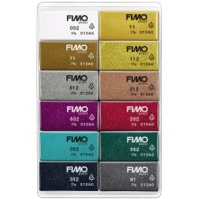 FIMO Modelliermasse-Set "sparkle" 12er Set