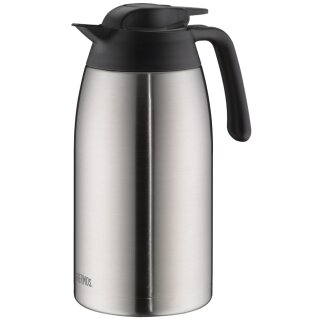 THERMOS Isolierkanne THV 2,0 Liter Edelstahl / schwarz