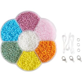 folia Rocailles-Perlen-Set BUNT