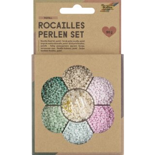 folia Rocailles-Perlen-Set PASTELL