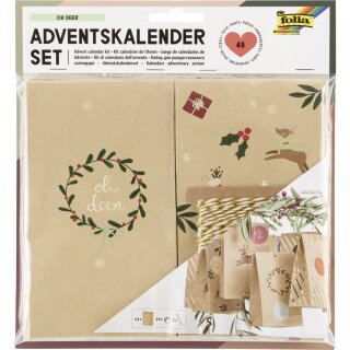 folia Adventskalender 24 Adventstütchen OH DEER