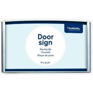 EUROPEL Türschild 210 x 100 mm silber