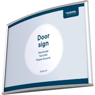 EUROPEL Türschild 210 x 150 mm silber