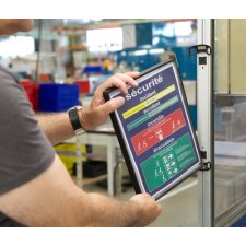 tarifold Wandsichttafelsystem PRO DIN A4 bestückt