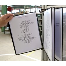 tarifold Wandsichttafelsystem PRO DIN A4 bestückt