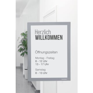 magnetoplan Inforahmen magnetofix DIN A4 rot
