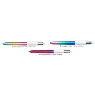 BIC Druckkugelschreiber 4 Colours Gradient zufällige Farbe (1 Stück)