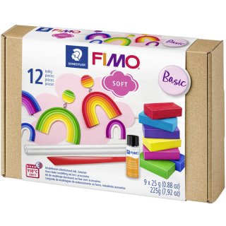 FIMO SOFT Modelliermasse-Set "Basic" 12-teilig