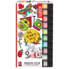 Marabu Window Color Set "Garden" 10 x 25 ml
