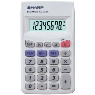 SHARP Taschenrechner EL-233 S Batteriebetrieb