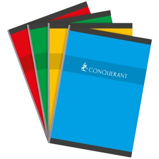 CONQUERANT SEPT Heft broschiert DIN A4 kariert 96 Blatt