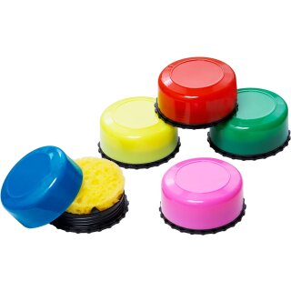 Läufer Schwammdose rund zufällige Farbe (1 Stück)