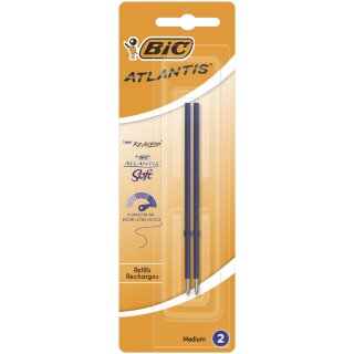 BIC Kugelschreiber-Mine X-Smooth Refill blau 2er Blister