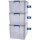 Fellowes Aufbewahrungsbox ProStore Bonus Set 2 3er Set transparent klar