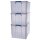Fellowes Aufbewahrungsbox ProStore Bonus Set 2 3er Set transparent klar