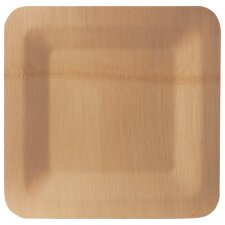 PAPSTAR Bambus-Teller "pure" eckig 180 x 180 mm...