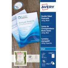 AVERY Quick & Clean Korrespondenz-Karten 128 x 82 mm