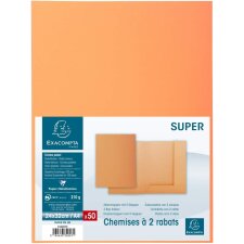 EXACOMPTA Aktendeckel SUPER 250 DIN A4 orange 50 Aktendeckel