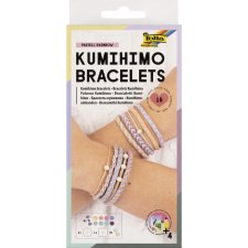 folia Kumihimo Bracelets-Set PASTELL RAINBOW 16-teilig
