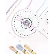 folia Kumihimo Bracelets-Set PASTELL RAINBOW 16-teilig