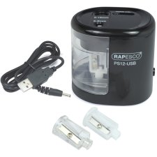 RAPESCO Elektrischer Doppel-Spitzer PS12-USB schwarz