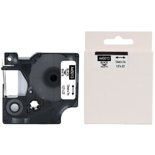 rillprint Schriftbandkassette schwarz/transparent 12 mm x 7 m