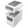 LEITZ Aktenvernichter IQ Home Office Slim Version Partikel 4 x 28 mm weiß/silber