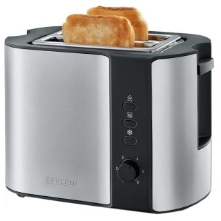 SEVERIN 2-Scheiben-Toaster AT 2589 800 Watt Edelstahl / schwarz