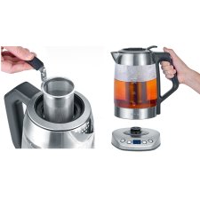 SEVERIN Tee- / Wasserkocher WK 3479 DELUXE Glas / Edelstahl