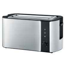 SEVERIN 4-Scheiben-Toaster AT 2590 Edelstahl / schwarz