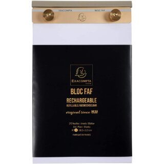 EXACOMPTA Notizblock "BLOC FAF" 185 x 115 mm blanko 170 Blatt