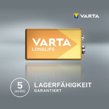 VARTA Alkaline Batterie Longlife E-Block (6LR61/6LP3146)