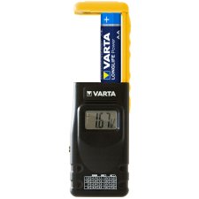 VARTA Batterie-/Akku-Tester mit LCD Anzeige schwarz