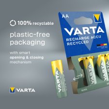 VARTA NiMH Akku "RECHARGE ACCU Recycled" Micro AAA 800 mAh