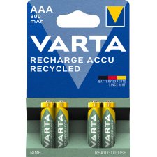 VARTA NiMH Akku "RECHARGE ACCU Recycled" Micro AAA 800 mAh
