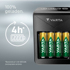 VARTA Ladegerät LCD Plug Charger+ inkl. 4 x AA Akkus
