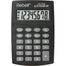 Rebell Taschenrechner HC 208 schwarz 8-stelliges LC-Display